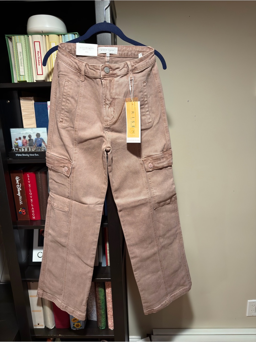 iris Mauve High-Rise Denim Pants